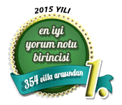 2015 yılı en iyi yorum notu sahibi villa ödülü