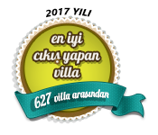 2017 yılı en iyi çıkış yapan villa ödülü