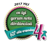 2017 yılı en iyi yorum notuna sahip dördüncü villa ödülü