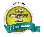 2018 yılı en iyi çıkış yapan villa ödülü