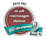 2019 yılı en çok rezervasyon alan ikinci villa ödülü