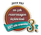 2019 yılı en çok rezervasyon alan üçüncü villa ödülü