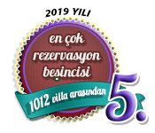 2019 yılı en çok rezervasyon alan beşinci villa ödülü