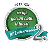 2019 yılı en iyi yorum notuna sahip ikinci villa ödülü